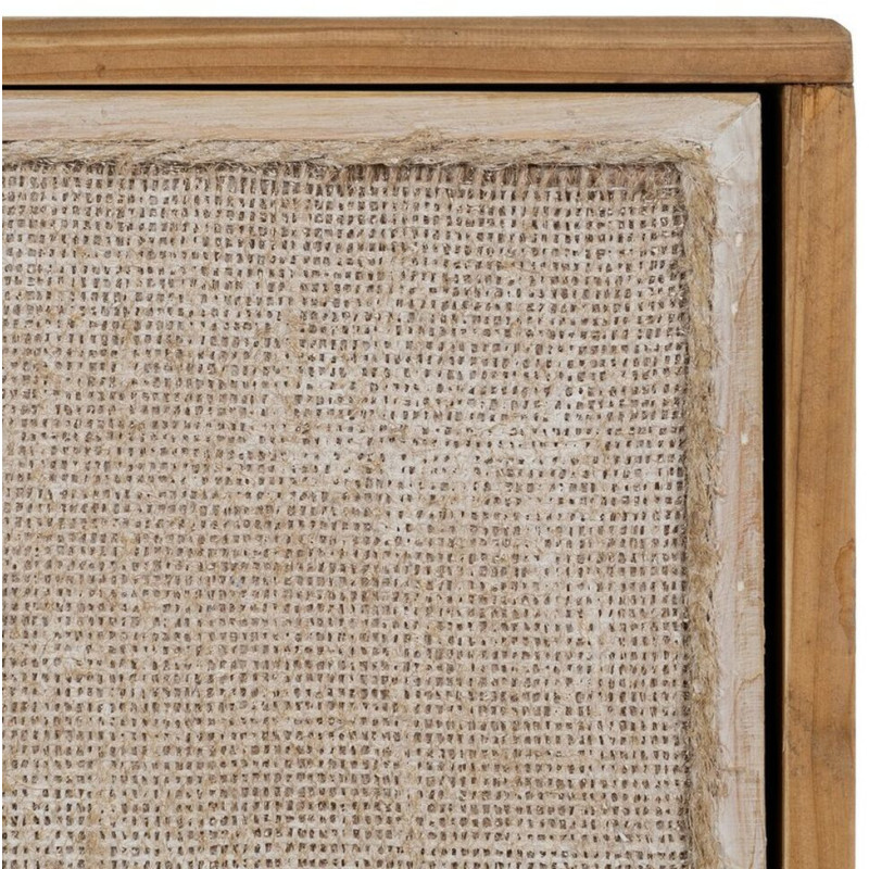 Buffet vintage Bas 1 porte 3 tiroirs en Bois de sapin Naturel Beige Gerel - 7