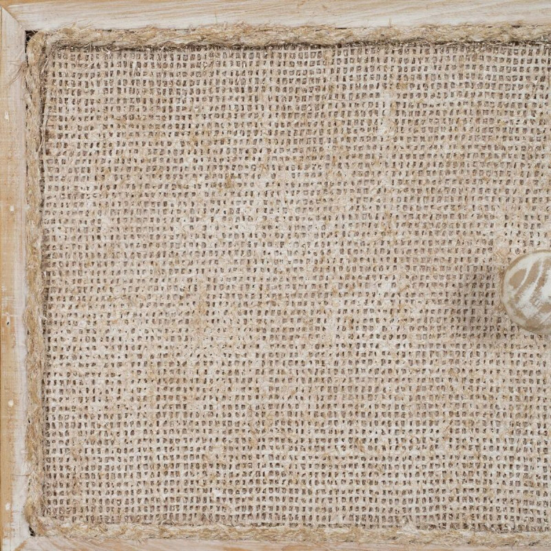 Buffet vintage Bas 1 porte 3 tiroirs en Bois de sapin Naturel Beige Gerel - 8