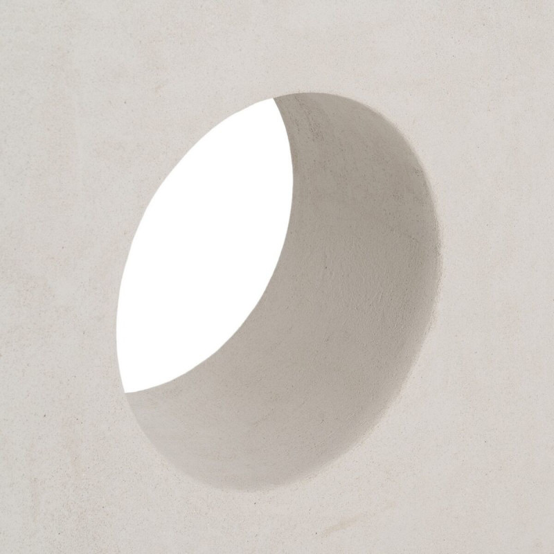 Console minimaliste Rectangulaire en Bois Blanc Effet rugueux Wilma - 6