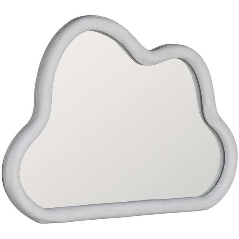 Grand Miroir mural original Nuage 90x60 en Bois Blanc Soryal - 2