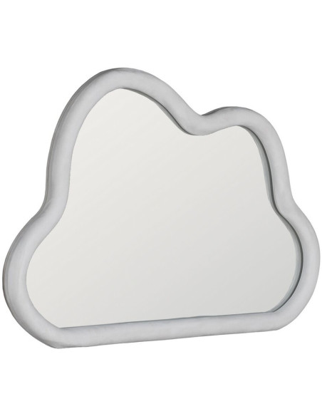 Grand Miroir mural original Nuage 90x60 en Bois Blanc Soryal - 2