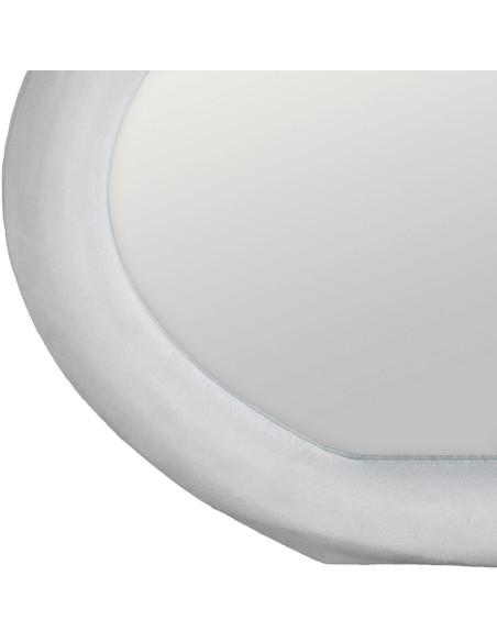 Grand Miroir mural original Nuage 90x60 en Bois Blanc Soryal - 4