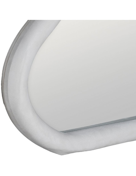 Grand Miroir mural original Nuage 90x60 en Bois Blanc Soryal - 5