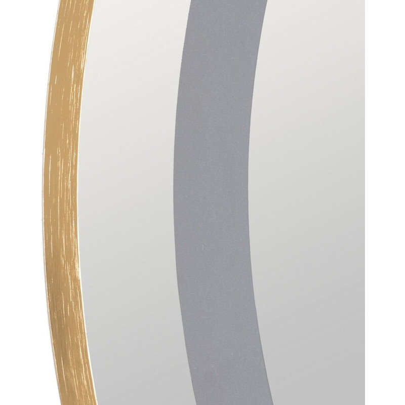 Grand Miroir mural lumineux tactile Rond 60x60 en Métal Doré Xerlin - 5