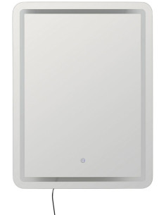 Grand Miroir mural lumineux tactile Rectangulaire 60x80 en Calvyn - 1