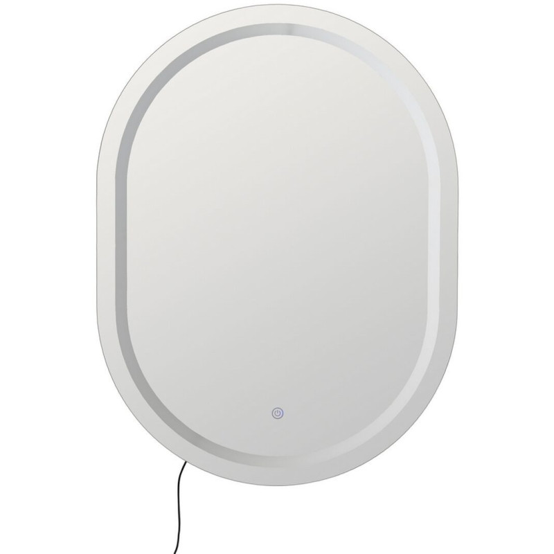 Grand Miroir mural lumineux tactile Ovale 60x80 en Calvyn - 1
