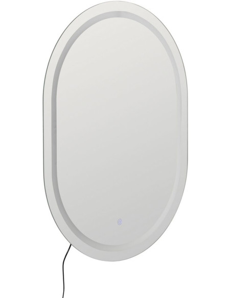 Grand Miroir mural lumineux tactile Ovale 60x80 en Calvyn - 3