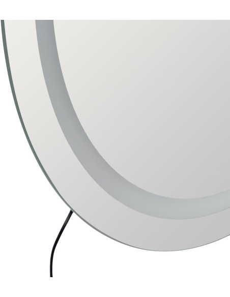 Grand Miroir mural lumineux tactile Ovale 60x80 en Calvyn - 6