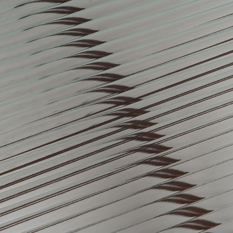 Table basse industrielle Ovale en Métal Rouge bordeaux Verre Semi transparent Relyn - 4