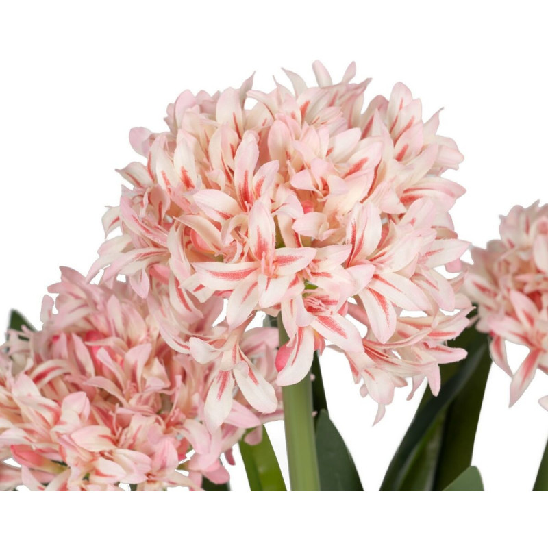 Grande Plante artificielle réaliste Jacinthe Hauteur 100 cm en Plastique Vert Rose - 2