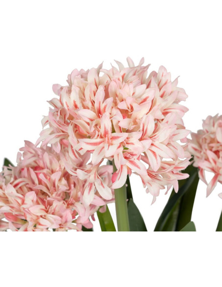 Grande Plante artificielle réaliste Jacinthe Hauteur 100 cm en Plastique Vert Rose - 2