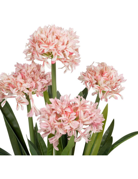Grande Plante artificielle réaliste Jacinthe Hauteur 100 cm en Plastique Vert Rose - 3