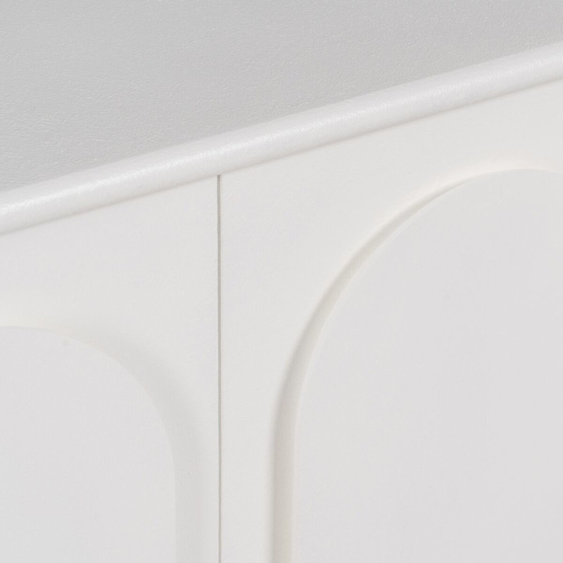 Buffet moderne Bas 3 portes en Bois de sapin Blanc Béret - 7