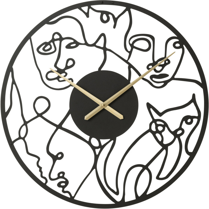 Horloge murale Ronde XL 70 cm Arty en Métal Noir - 1