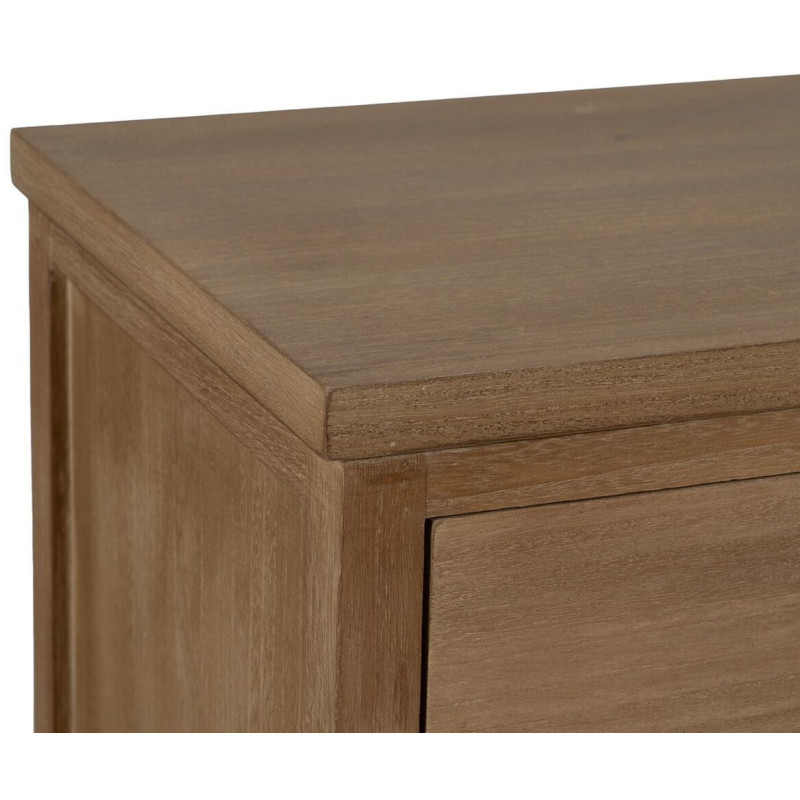 Buffet moderne Bas 2 portes 2 tiroirs en Bois de paulownia Naturel Brayan - 5