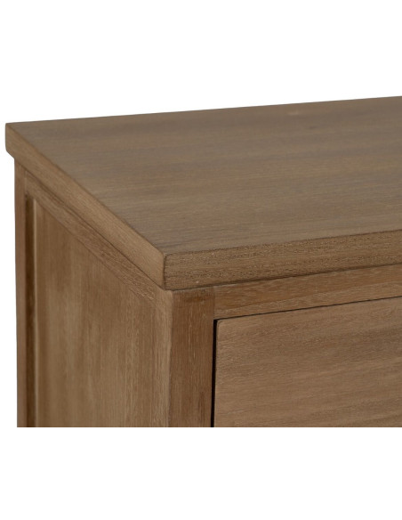 Buffet moderne Bas 2 portes 2 tiroirs en Bois de paulownia Naturel Brayan - 5