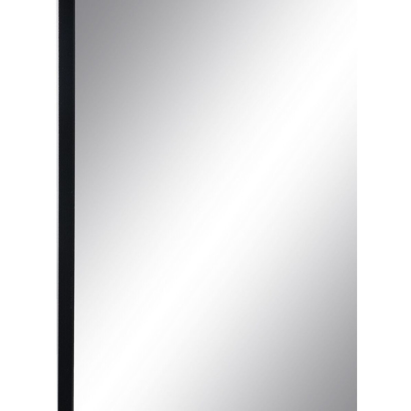 Grand Miroir mural minimaliste Rectangulaire 76x101 en Métal Noir Selvyn - 4