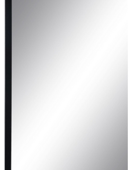 Grand Miroir mural minimaliste Rectangulaire 76x101 en Métal Noir Selvyn - 4