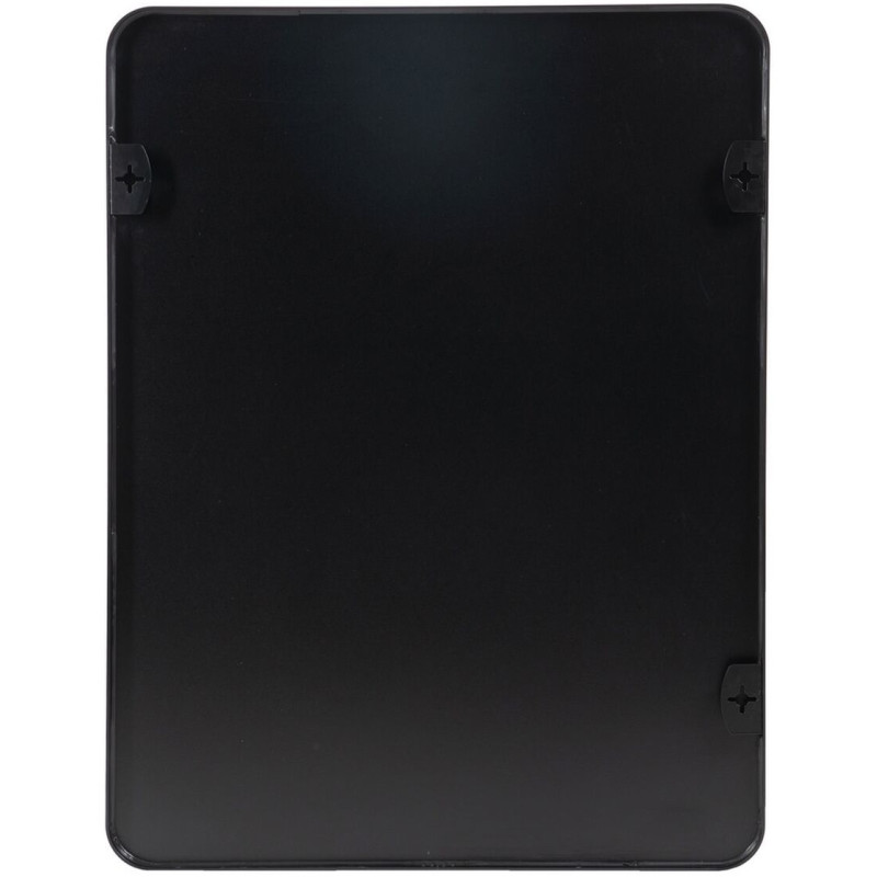 Grand Miroir mural minimaliste Rectangulaire 76x101 en Métal Noir Selvyn - 6