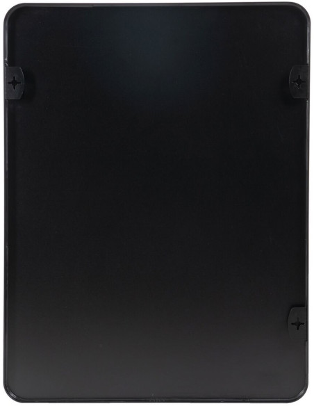 Grand Miroir mural minimaliste Rectangulaire 76x101 en Métal Noir Selvyn - 6