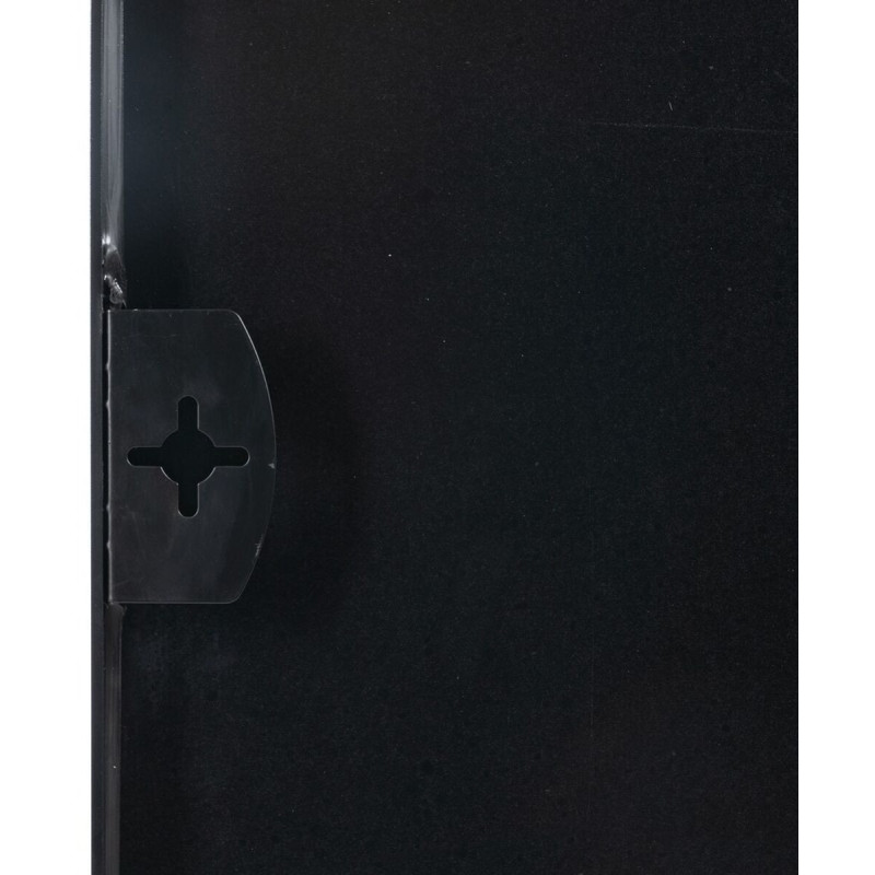 Grand Miroir mural minimaliste Rectangulaire 76x101 en Métal Noir Selvyn - 7