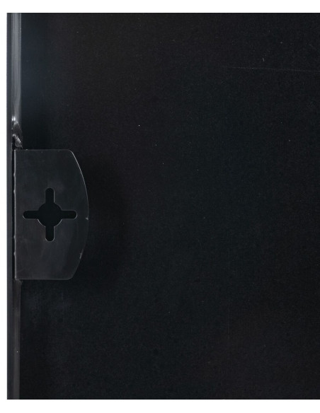 Grand Miroir mural minimaliste Rectangulaire 76x101 en Métal Noir Selvyn - 7