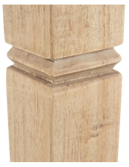 Chevet vintage 1 tiroir 1 étagère en Bois de mindi Naturel Nylira - 8