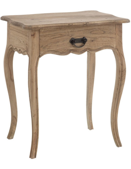 Chevet vintage 1 tiroir en Bois de mindi Naturel Orvyn - 1