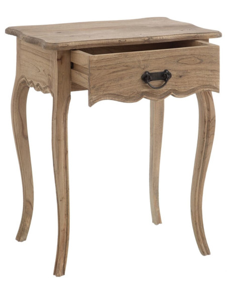 Chevet vintage 1 tiroir en Bois de mindi Naturel Orvyn - 2
