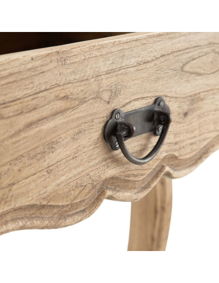 Chevet vintage 1 tiroir en Bois de mindi Naturel Orvyn - 6