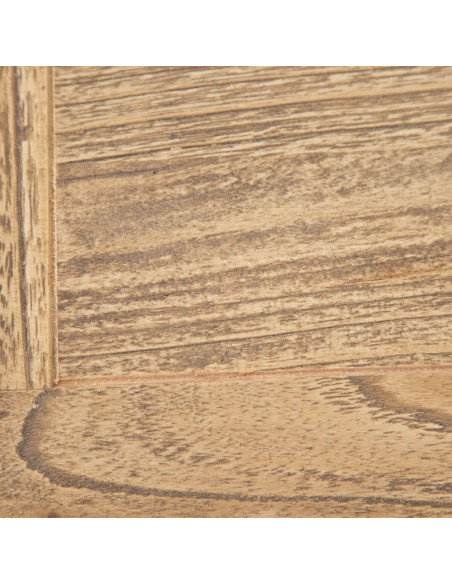 Console rustique Rectangulaire 2 tiroirs en Bois de mindi Naturel Miro - 7