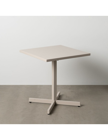 Table Bistrot pliante Carrée 2 personnes en Métal Taupe Yorlia - 2