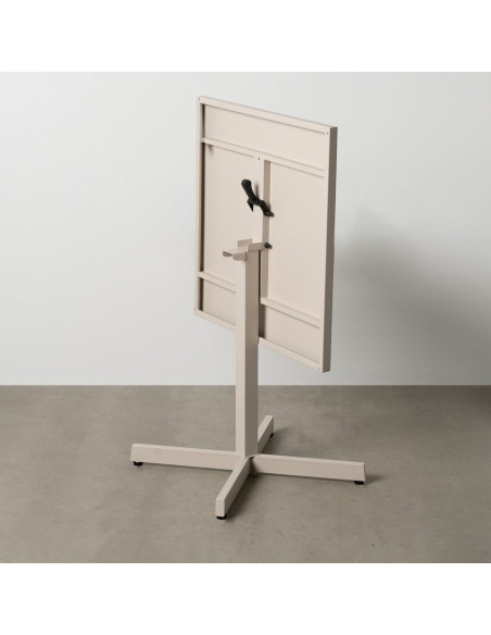 Table Bistrot pliante Carrée 2 personnes en Métal Taupe Yorlia - 3