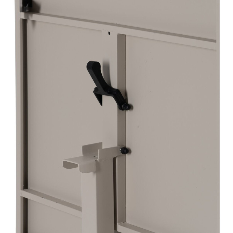 Table Bistrot pliante Carrée 2 personnes en Métal Taupe Yorlia - 7