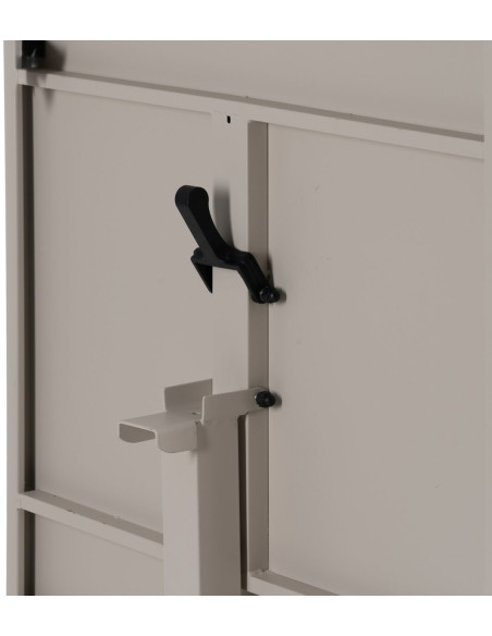 Table Bistrot pliante Carrée 2 personnes en Métal Taupe Yorlia - 7