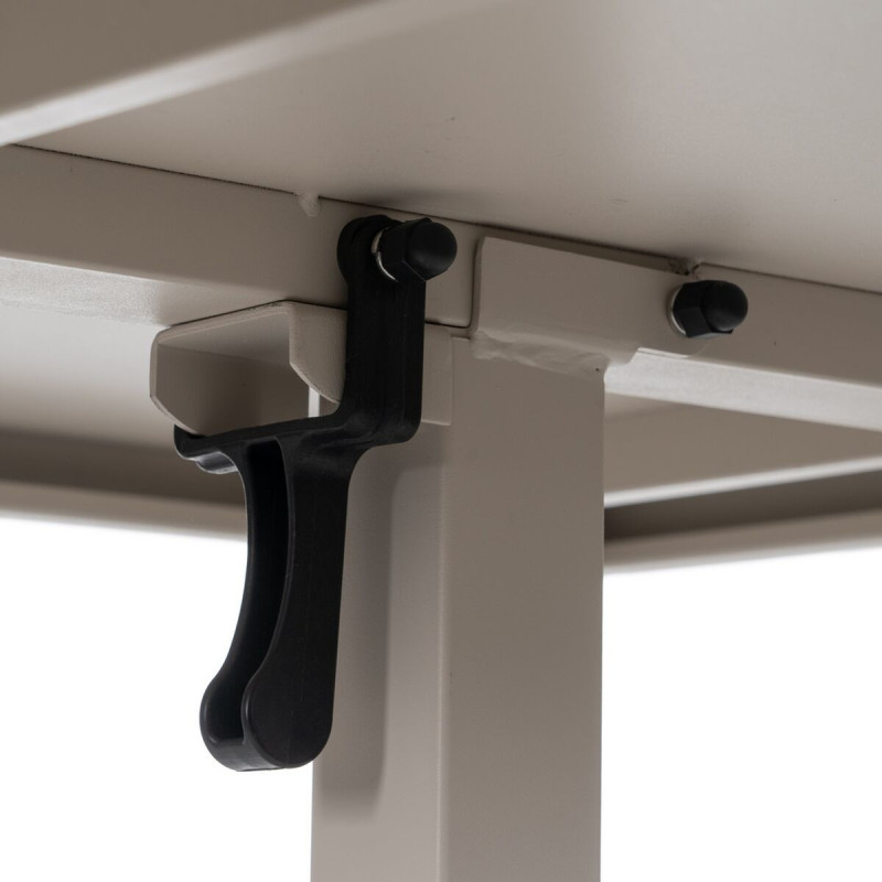 Table Bistrot pliante Carrée 2 personnes en Métal Taupe Yorlia - 8