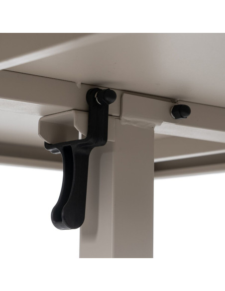 Table Bistrot pliante Carrée 2 personnes en Métal Taupe Yorlia - 8