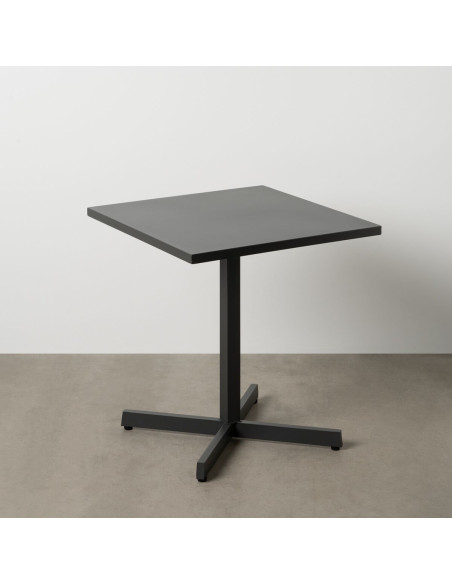 Table Bistrot pliante Carrée 2 personnes en Métal Noir anthracite Yorlia - 2