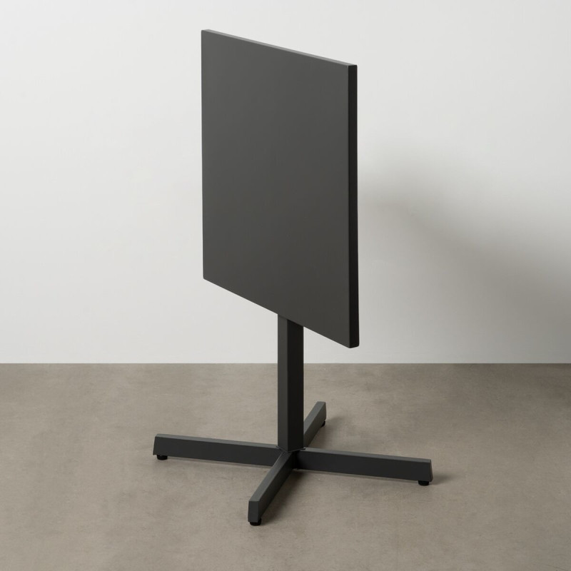 Table Bistrot pliante Carrée 2 personnes en Métal Noir anthracite Yorlia - 3
