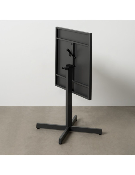 Table Bistrot pliante Carrée 2 personnes en Métal Noir anthracite Yorlia - 4