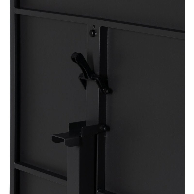 Table Bistrot pliante Carrée 2 personnes en Métal Noir anthracite Yorlia - 8