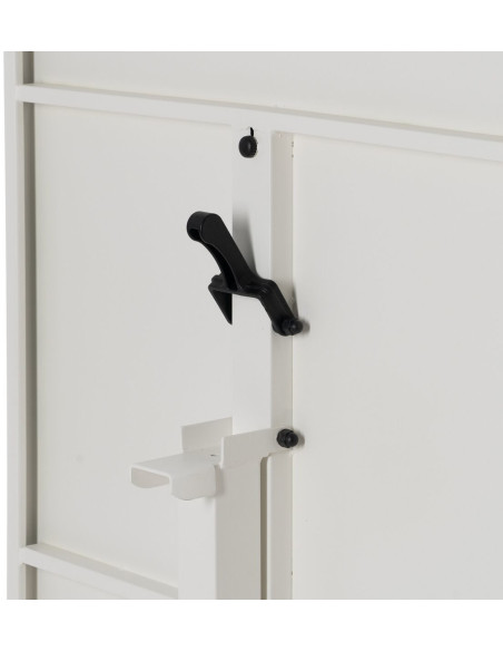 Table Bistrot pliante Carrée 2 personnes en Métal Blanc Yorlia - 8