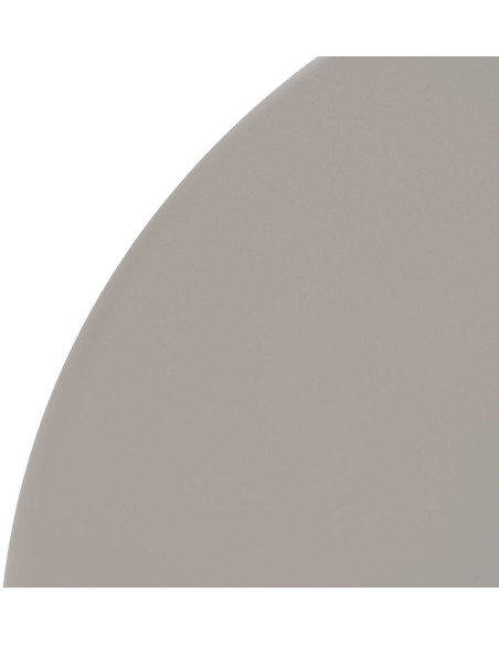 Table Bistrot pliante Ronde 2 personnes en Métal Taupe Yorlia - 5