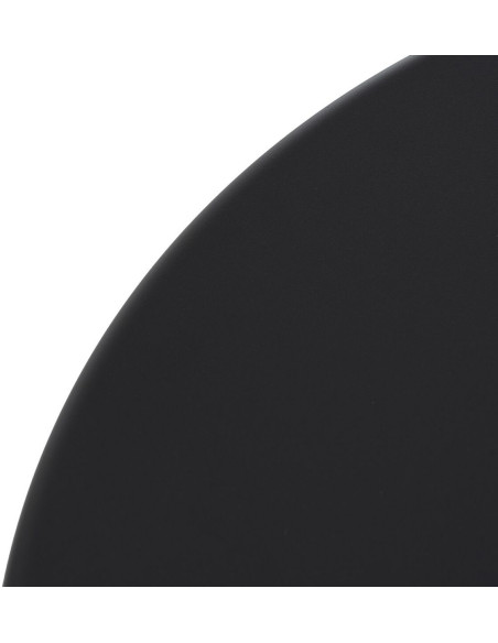 Table Bistrot pliante Ronde 2 personnes en Métal Noir anthracite Yorlia - 5