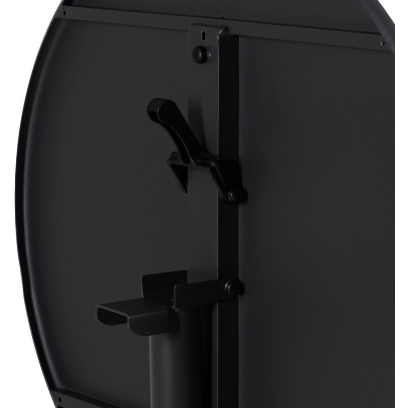 Table Bistrot pliante Ronde 2 personnes en Métal Noir anthracite Yorlia - 8