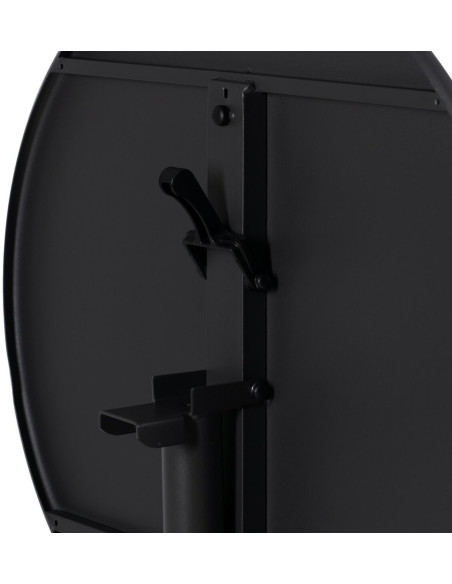 Table Bistrot pliante Ronde 2 personnes en Métal Noir anthracite Yorlia - 8