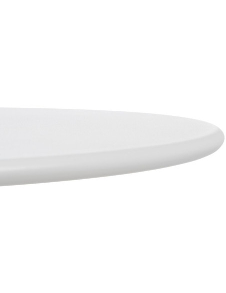Table Bistrot pliante Ronde 2 personnes en Métal Blanc Yorlia - 7