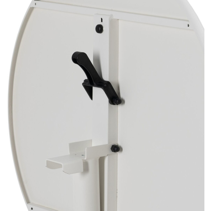 Table Bistrot pliante Ronde 2 personnes en Métal Blanc Yorlia - 8