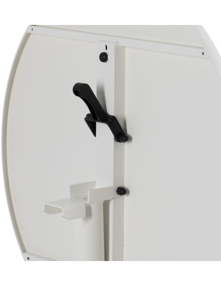 Table Bistrot pliante Ronde 2 personnes en Métal Blanc Yorlia - 8