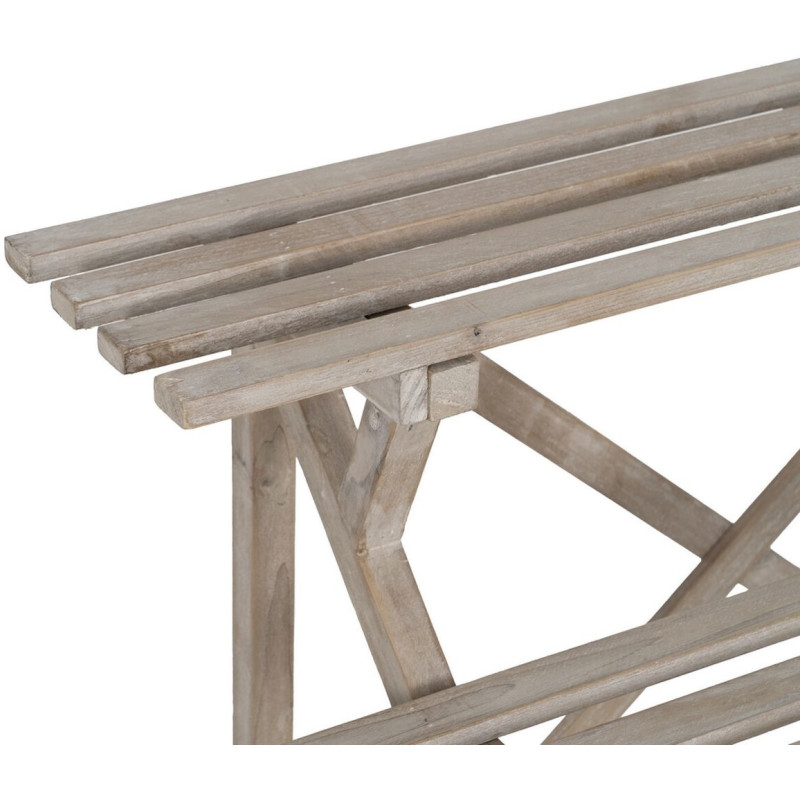 Étagère à plantes originale Escalier 4 niveaux en Bois de sapin Naturel Syrion - 3